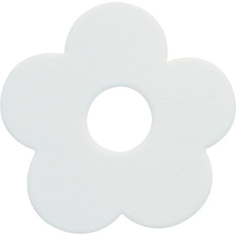 Adhesivo figura antideslizante para ducha o bañera PVC FUNKY x5uds Blanco Spirella