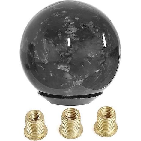 Pommeau de levier de vitesse de transmission à motif forgé irrégulier avec adaptateur - Rond (1/5)