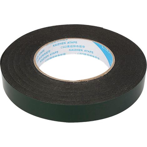 10 m extra starkes, wasserfestes, selbstklebendes, doppelseitiges Schaumstoffklebeband, schwarz