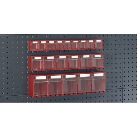 1 Stück Klarsichtmagazin Typ 2 TxH 96 x 112mm - 6 Kästen