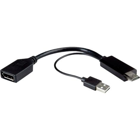 Roline 12.03.3147 DisplayPort / HDMI Adaptateur [1x DisplayPort femelle - 2x DisplayPort mâle, HDMI