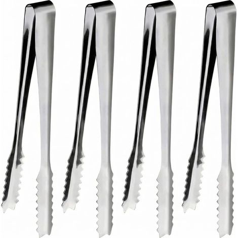 Pince à Sucre, Pince à Glaçons, Pince Bonbon, Pince de Service, Pince à Cornichon, Pince à Champagne, Accessoires pour Bar à Bonbon, 4 pièces, 15,2cm, pour Cuisine, Café, Fête, Bar et Buffet (1/5)