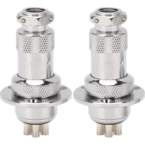 2Pcs 5 Pin Aviation Plug Connector Easy Operation Aviation Plug Socket for Computer CNC Machine AC DC 250V