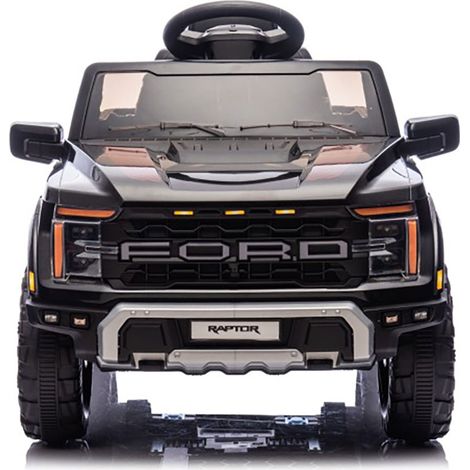 Macchina Elettrica per Bambini Ford Raptor 12V con Telecomando Bluetooth Luci LED e Tappetini Inclusi Nero (1/5)