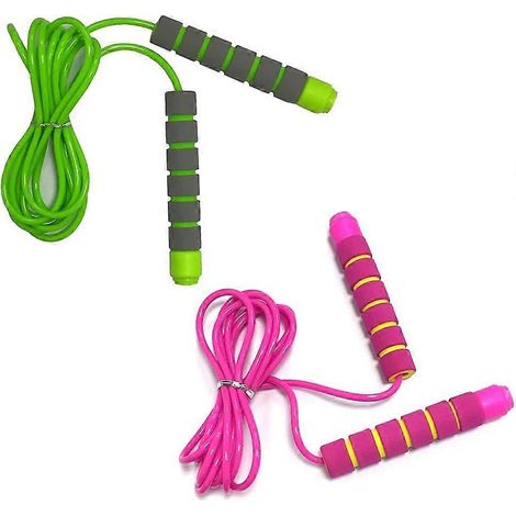 Corde à sauter réglable, poignées en mousse souple pour les jeux d'extérieur des enfants (1/4)
