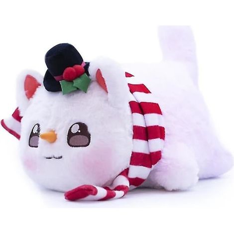 Sandwich Peluche Chat Aphmau Meow Meows Frites Donut, Chat Bonhomme de Neige, Jouet Doux Collectionnable (1/2)