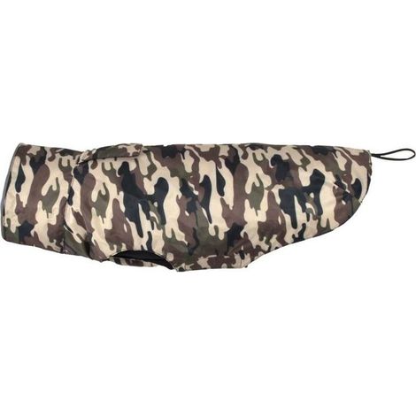 23 cm: Impermeabile per cani modello Imper fantasia Militare con colletto alto