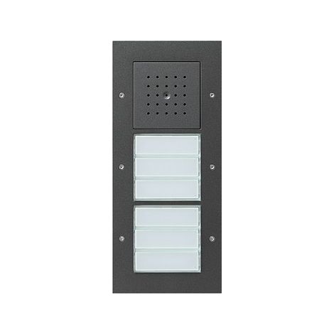 Gira Poste de porte AP 6f Türko Anthrazit [126867], 1268 67