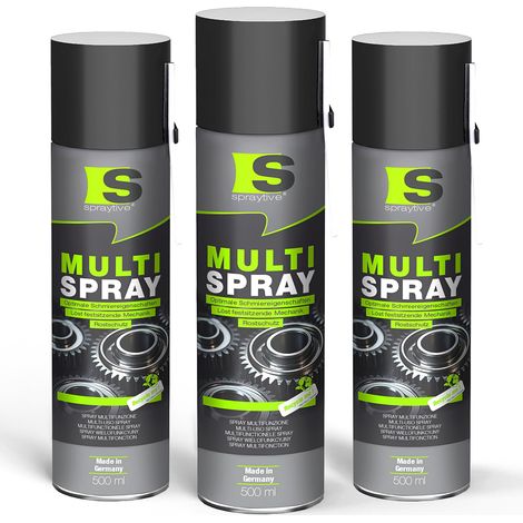 Spraytive 3x 500ml Multi Spray – 5-in-1 Kriechöl & Multifunktionsöl – Rostlöser, Schmiermittel, Kontaktspray & Allzwecköl (1/5)