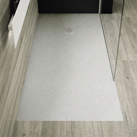 Plato de ducha pizarra PURE gris  90x150 cm rejilla color