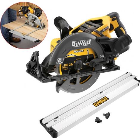 Dewalt DCS577N 54v XR FLEXVOLT Circular Saw High Torque 190mm Brushless + Fence (1/4)
