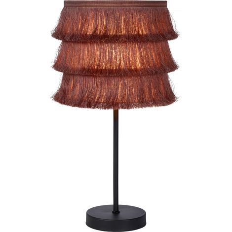 Lampe à poser frangée Extravaganza Lucide rose/noir E14 (1/5)