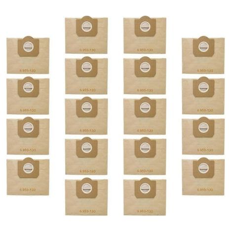 18 sacs poussière pour Karcher WD3 WD3300 MV3 SE4001 SE4002 6.959-130 A2200 A2500 A2600 A2900 aspirateur Garbage sacs (1/5)