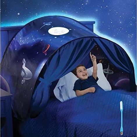 Tente de Lit - Enfants - Tente de Rêve - Polyester Durable - Pop Up - Intérieur/Extérieur (1/4)