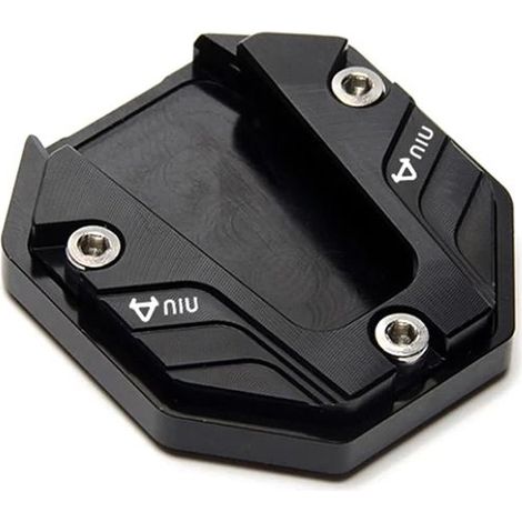 (Noir) Extenseur de tarte de pata de cabra pour motocicleta, almohadilla de pie de extension con placa de support de destornillador, accesorios de motocicleta maxpower (1/4)