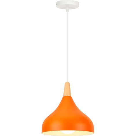 Nordic Modern Chandelier Minimalist Pendant Light Creative Pendant Lights Indoor Pendant Light For Bedroom Bar Cafe Kitchen Office E27 Orange