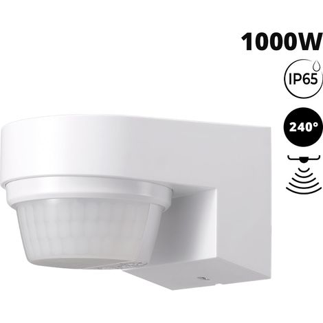 Sensor De Movimiento PIR  De Pared - 240° - 1000W - IP65
