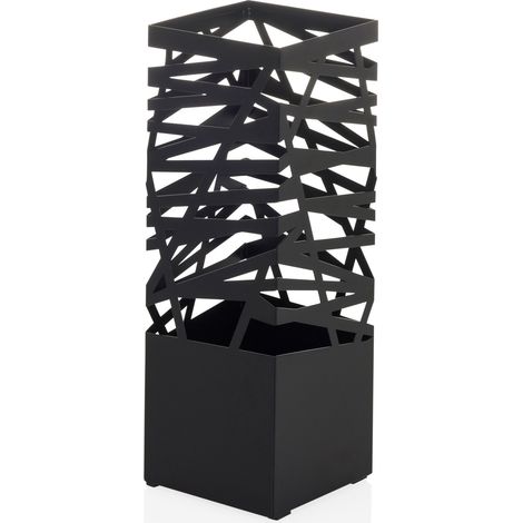 [NEUWERTIG] B-Ware hjh LIVING PLUVARIS Schirmständer Metall Schirmhalter Stahl mit 2 Haken Schwarz (1/2)