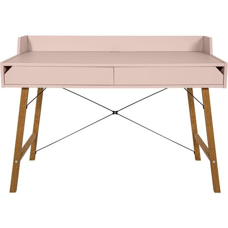 Schreibtisch mit 2 Schubladen Bellamy Lotta - Rosa