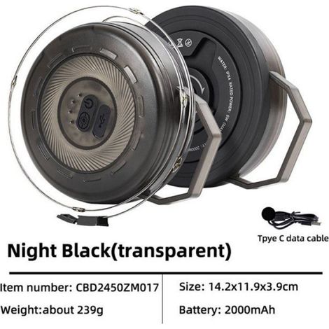 Lampe D'Extérieur - Bande Lumineuse 10 M - IPX4 - Batterie 2000 Mah - Pour Auvent Camping Jardin - 1 Pièce (1/5)