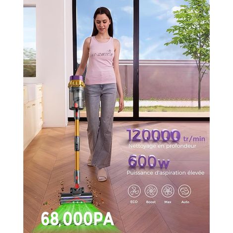 Aspirateur Balai sans Fil 68kPa/600W/70min (1/4)