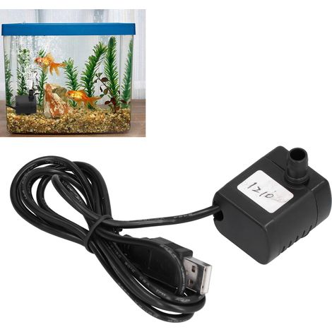Pompe à eau submersible USB 170L/H pour aquarium et fontaine, 12V DC étanche