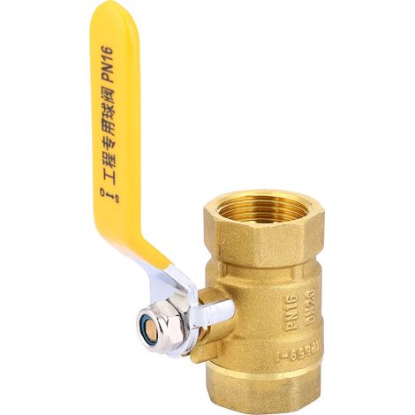 Robinet à boisseau sphérique DN20 G3/4in femelle, laiton, vanne d'arrêt pour eau, filetage intérieur, usage domestique. (1/5)