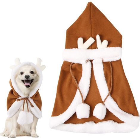 Vêtement de Noël pour chien - Cape de Noël pour animaux de compagnie (1/5)