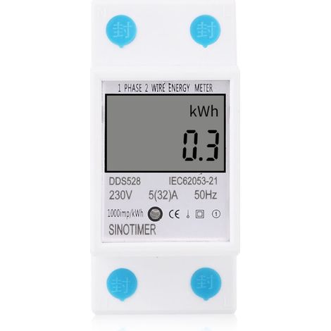DDS528 affichage numérique intelligent multifonctionnel puissance 230V rail monophasé compteur de wattheure électronique (1/5)