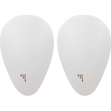 2 Paquets Répulsif Ultrason pour Anti Moustiques, Répulsif Anti Souris Interieur, Mouche, Rat, Cafard, Fourmi, Araignée, Rongeurs Insectes etc - (blanche, Réglementation européenne) (1/5)