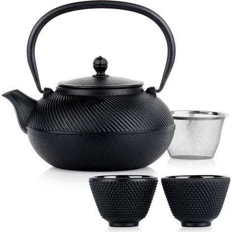Bollitore in ghisa smaltata con infusore e tazze CAST LINE 1 l / 60 ml, 4 pz. (1/5)