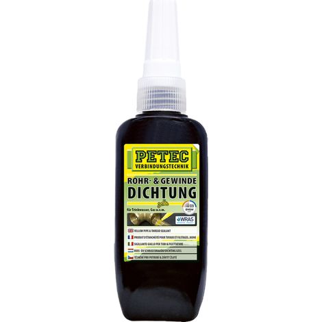 Sigillante giallo per tubi e filettature, 50 g PETEC 97217