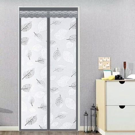 Kindfiber OÜ-Rideau de protection thermique pour porte d'entrée - Avec isolation - Protection contre le froid -Imperméable - Coupe-vent - Pour portes de balcon (1/5)