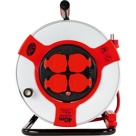 REV Kabeltrommel Außen 40 m H07RN-F 3G1,5mm², rot Kabeltrommel (1/5)