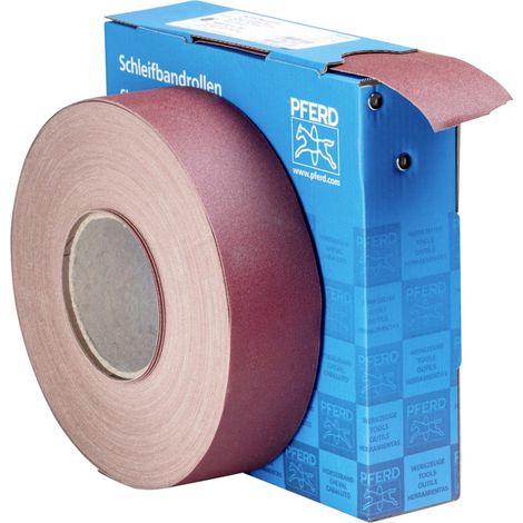 PFERD TOOLS Korund Schleifbandrolle Gewebe SBR Breite 50mmxLänge 50m A180 für universelle Anwendung (1/4)