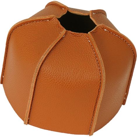 Housse de Protection pour Cartouche de Gaz 230g en Cuir Pu Respirant, Résistante aux Chocs, Couvre-réservoir Plat, Accessoire Camping Essentiel pour Réchaud et Randonnée en Plein (1/5)