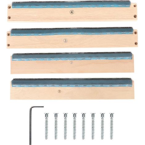 4-seitiger Stickrahmen, 40 cm breit, stabil, robust, einfach zu montieren, Teppichwebstuhl mit Schraube und Schraubenschlüssel zum Tuften (1/5)