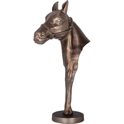 Objet décoratif cheval au fini laiton antique - laiton antique (1/5)
