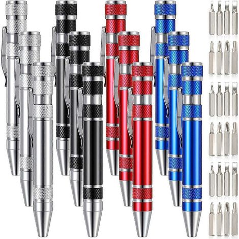 Stylo-tournevis multifonction 8 en 1 (lot de 12) (1/5)