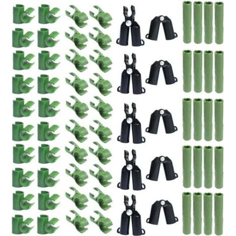 Lot de 70 connecteurs réglables en Plastique pour Treillis de Plantes - 11 mm (1/4)