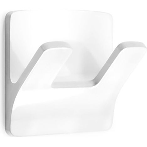 Porte-Manteaux Resistant À L'eau Modele Rama Double Blanc (BLISTER) Inofix (1/2)