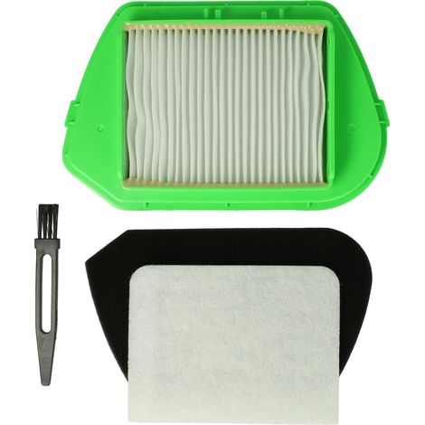 vhbw 4-Part Filter/Brush Set compatible with Rowenta City Space Cyclonic, Compacteo Ergo Cyclonic, RO5326, RO532601, RO532601/4Q0, RO5342 Vacuum Cleaner