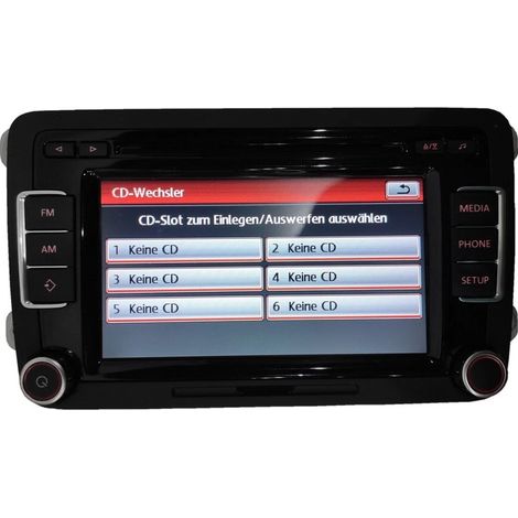 CHIGOODS VW Autoradio RCD510 RDS CD AUX Golf für Passat Jetta Touran Caddy POLO Tiguan DE