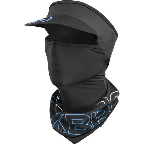 Cagoule de moto sport avec protection UV et jugulaire, pour myopes, noire (1/5)