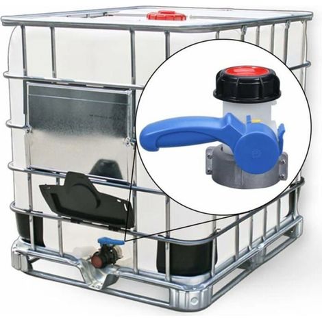 Adaptateur de Réservoir IBC DN40 62 mm, Universel pour Robinet de Réservoir d'Eau, Systèmes de Vidange, Réservoirs d'Eau de Pluie (1/4)