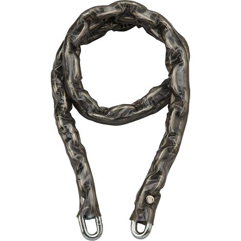 Catena in acciaio zincato Loops, bicicletta, grate, cancelli, Ø 8mm, 1,2m, guaina PVC - THIRARD