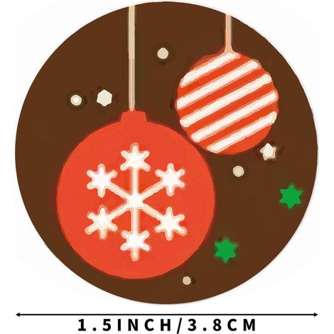 Autocollants de Noël Décoration de Noël Cadeau de décoration 1 rouleau 500 messages Assortiment de vacances Rouleau autocollant Père Noël Bonhomme de neige Renne Autocollants pour accessoires de fête (1/4)