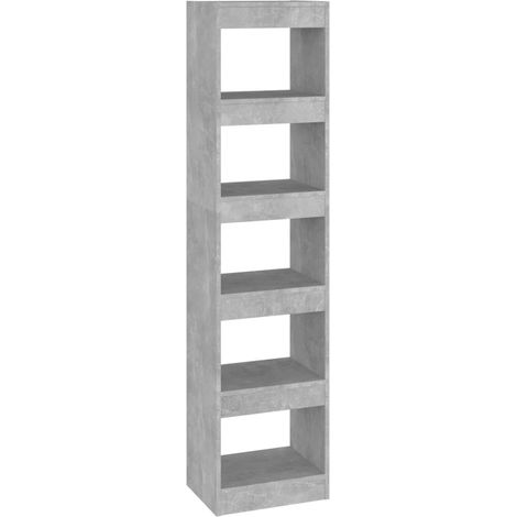 Maison Exclusive - Bücherregal/Raumteiler Betongrau 40x30x166 cm
