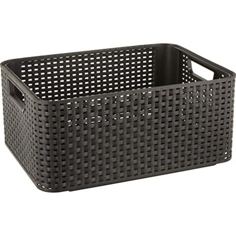 Curver Style M Basket de storage Rattan Grey (1/4)