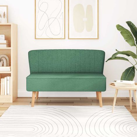 vidaXL Divano in Stoffa 117x55,5x77 cm Verde (1/5)